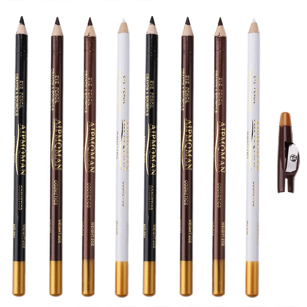 8pcs Barber Pencil Edge Hairline Razor Trace Hair Beard Shape Accessories With Sharpener Hair