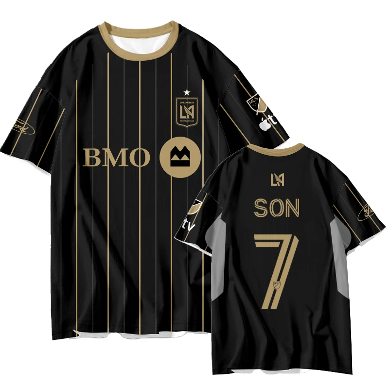 로스앤젤레스  선수용 축구 셔츠 빠른 건조 반팔 티셔츠 유니섹스 반팔 스포츠 팀 유니폼 상의