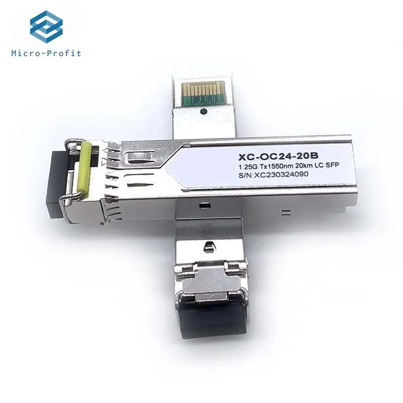 

1.25G 3/10/20KM LC SFP Module Simplex Singlemode LC Fiber Switchs Module 1310nm/1550nm Cisco/Mikrotik Gigabit Ethernet Switch