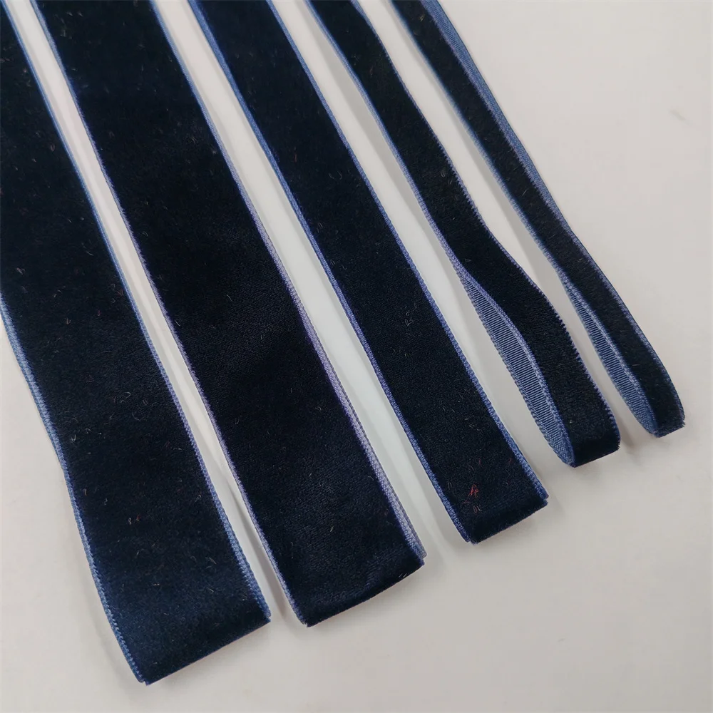 Navy Blue Velvet Ribbon for Gift Wrapping & DIY Projects