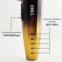 Professional 2PCS BL600 BL800 BiLLPRO Hairtrimmer Charging base Barbershop Oil Head Engraving Barber 2000mAh HairClipper for Men 2