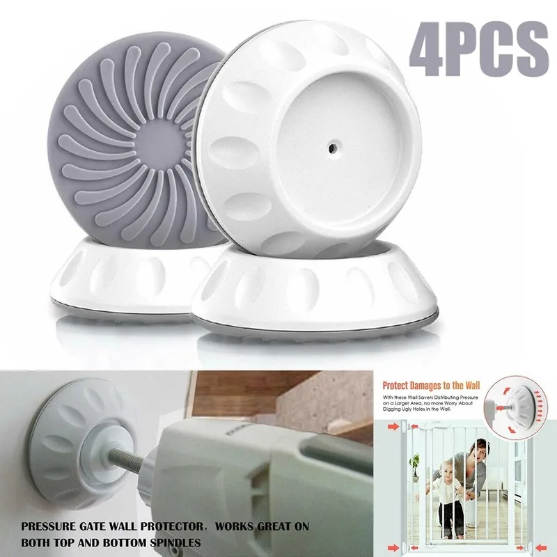 Baby Pet Safety Door Bumpers 4Pcs Wall Mount Cups Guard Protectors