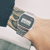 Luxury F91W Steel Band Watch Retro LED Digital Sports Military Watch Electronic Wrist Band Clock Ladies Men Couples Watches 5