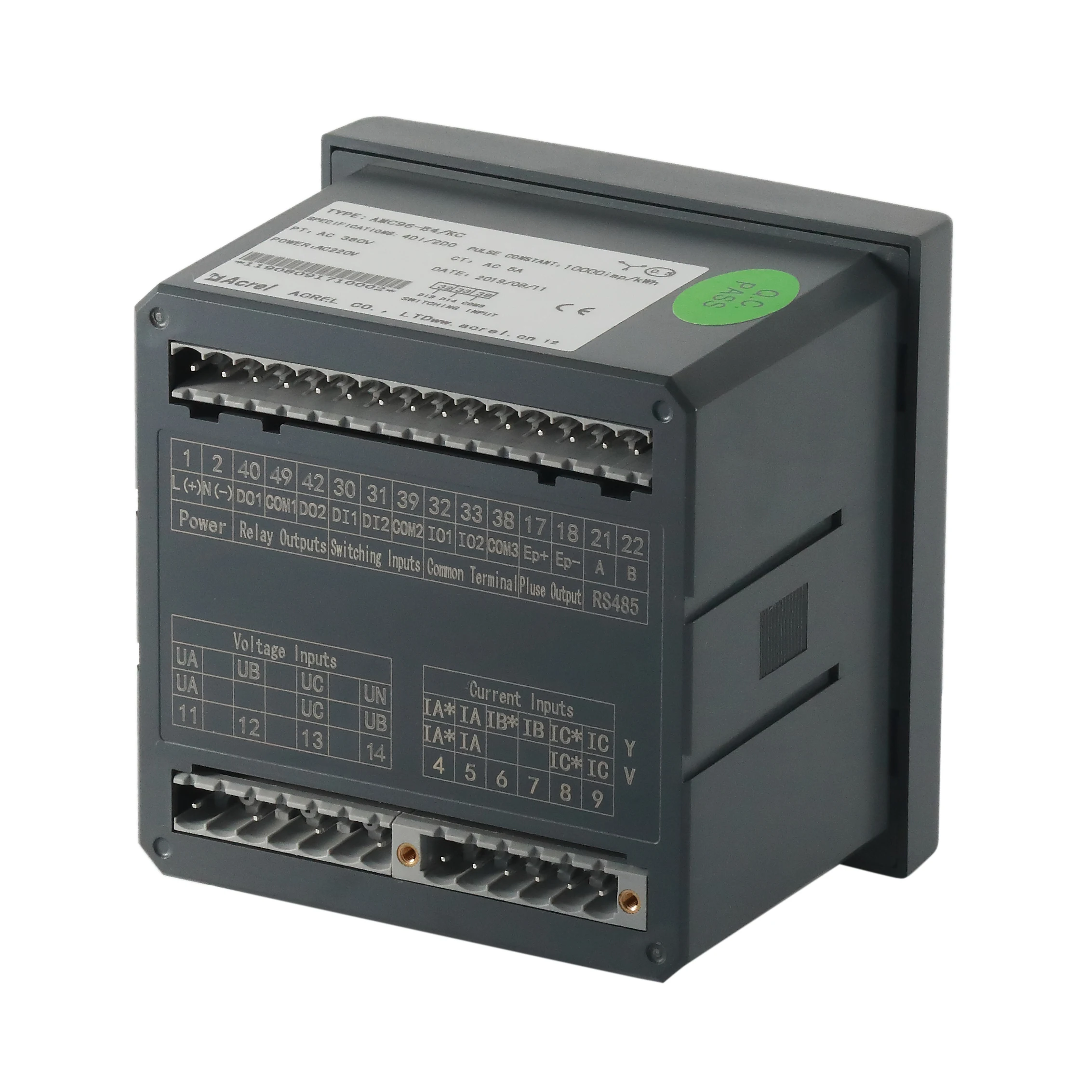 Acrel CE/IEC AMC96L-E4/KC RS485 LCD Display digital Panel control cabinet meter/Power monitoring meter 3