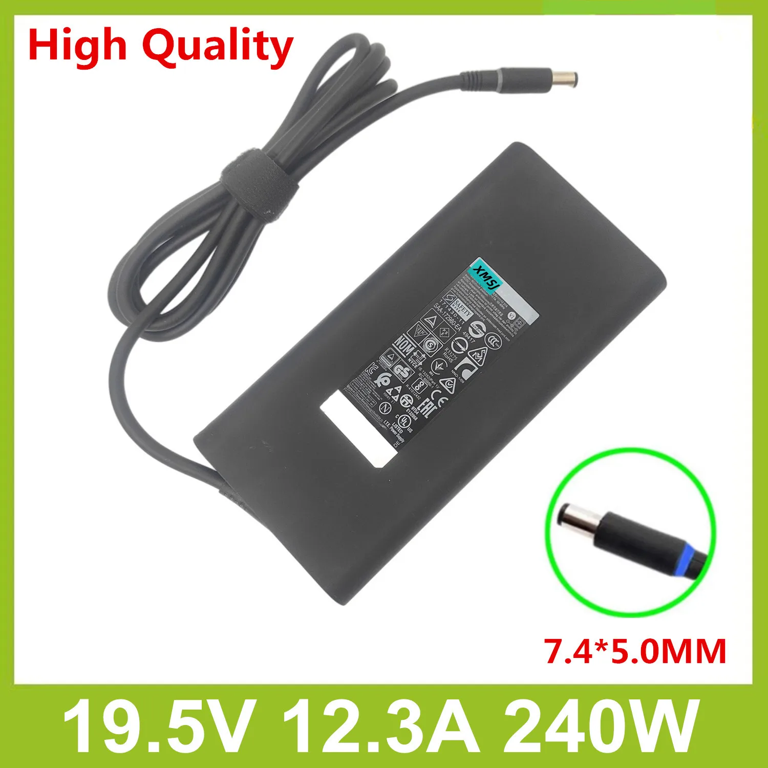 19.5V 12.3A 240W 7.4*5.0Mm Adp-240Ab D Caricatore Per Laptop Adattatore Ca Di Alimentazione Per Dell Alienware M17X J211H Pa-9E Precision M6500 M6600