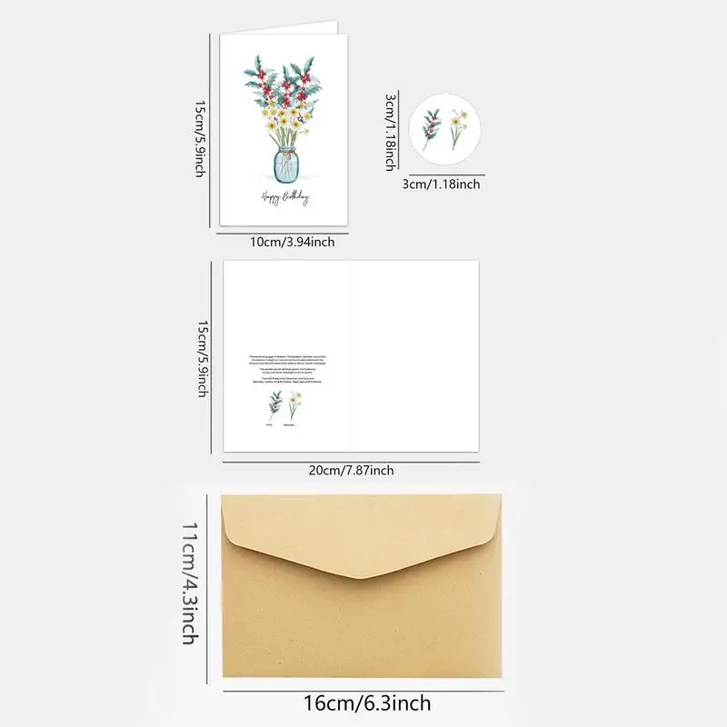 Floral Note Cards Set Of 12 Flower Stationery Blank Cards Elegant Get Well Blank Cards Beautiful Blank Greeting Cards With