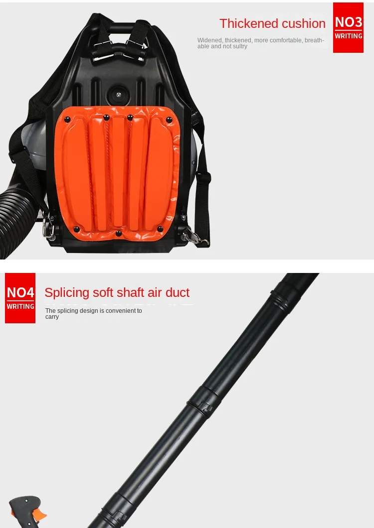 EB650 Leaf Vacuum Two-Stroke Gas Blower Backpack High-Power Snow Blower Park Dec