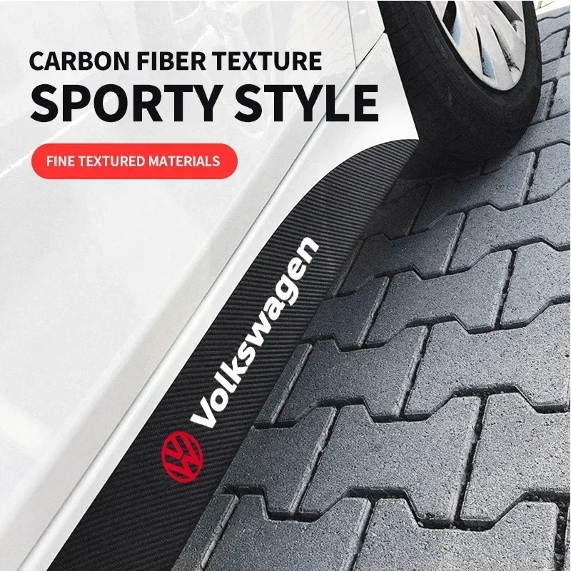 폭스바겐 VW 보라 골프 MK6 비틀 CC R32 샤란 제타 투아렉 파사트 폴로 티구안용 차량 도어 사이드 스커트 스티커 데칼 2개