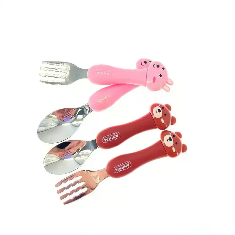 Tableware Cartoon Kids Spoon Fork Set Dessert Spoon for Children
