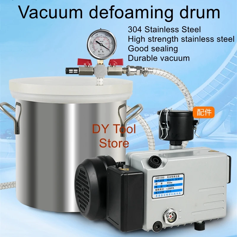 Vacuum defoaming tank tank industrial drop silicone defoaming vacuum pump mold turning machine epoxy resin test equipment