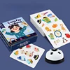 Montessori Toys Bump Card Game Playing Card Game Memory Training Matching Card Game Children Kids Animal Cognitive Education Toy 5