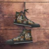 Classic US Route 66 High Top Canvas Shoes Men Breathable Outdoors Walking Sneakers Wild Printing Graffiti Shoes 5
