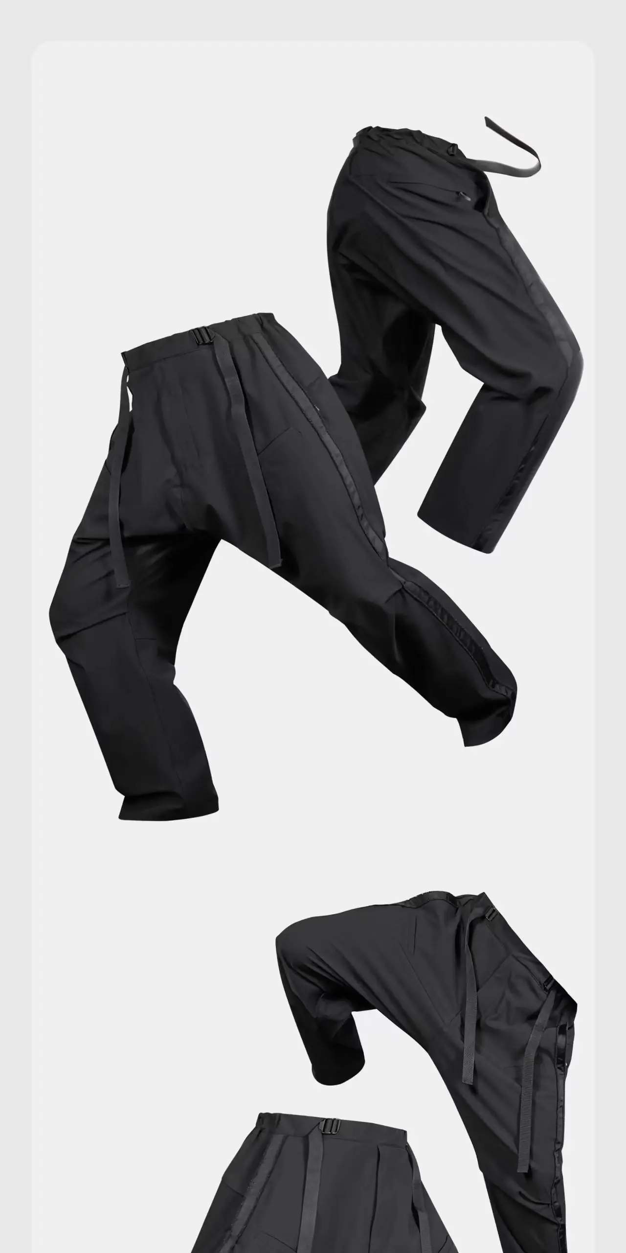 Nosucism 25aw 3d cut martial arts pants multipocket waist adjustment techwear -