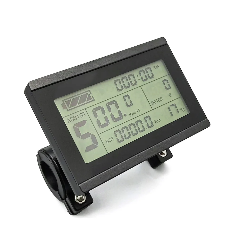 KT-LCD3 계기판 전기 자전거 LCD용 전자 자전거 수리용 백라이트 색상 사이클링 속도 및 주행 거리 표시