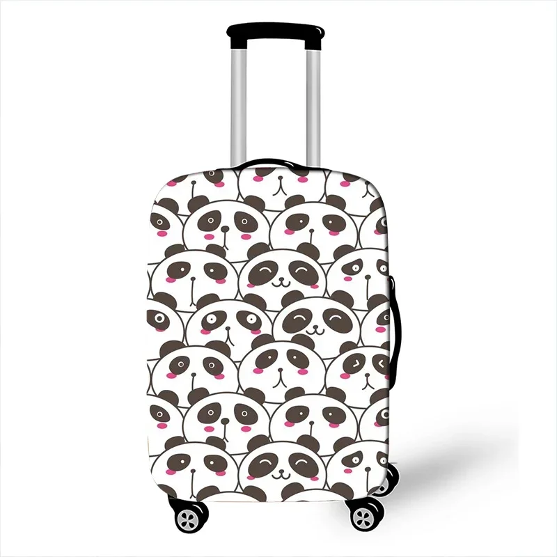 Kawaii Animal Panda Print Luggage Cover for Travel Women Cute Trolley Case Covers Elastic Suitcase Protective Cover 2
