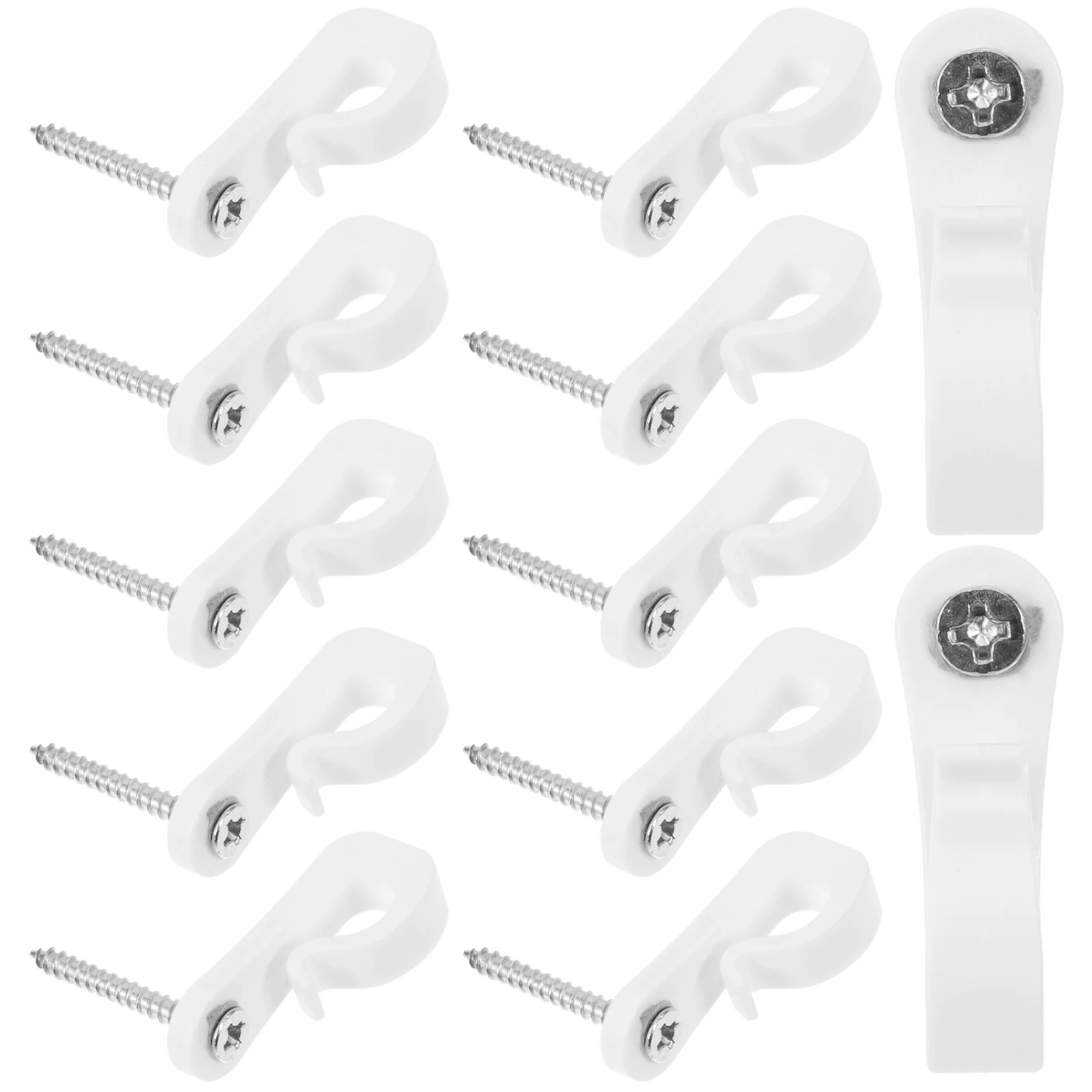 

20 Sets Screw-in Hook Screws Christmas Light Clips Outdoor Hanging Hooks for LED Hanger