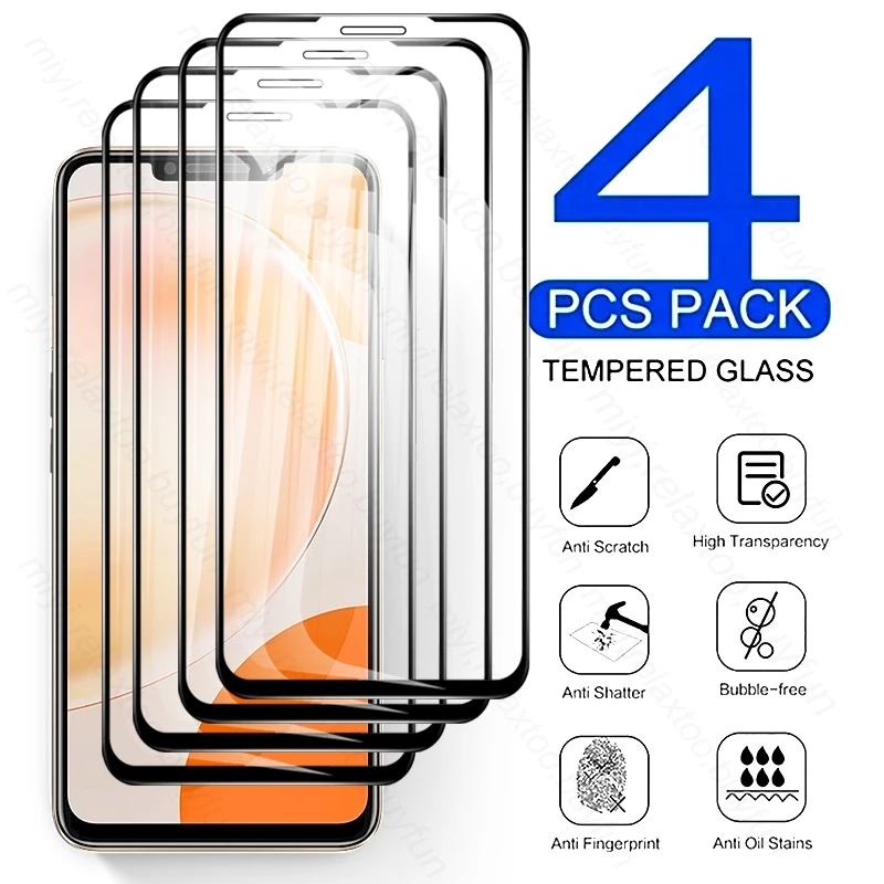 

Защитное стекло для Huawei Nova Y91 4G, 4 шт., протектор экрана из закаленного стекла, защитная пленка для Hauwei Huawey NovaY91 Y 91 91Y 4G