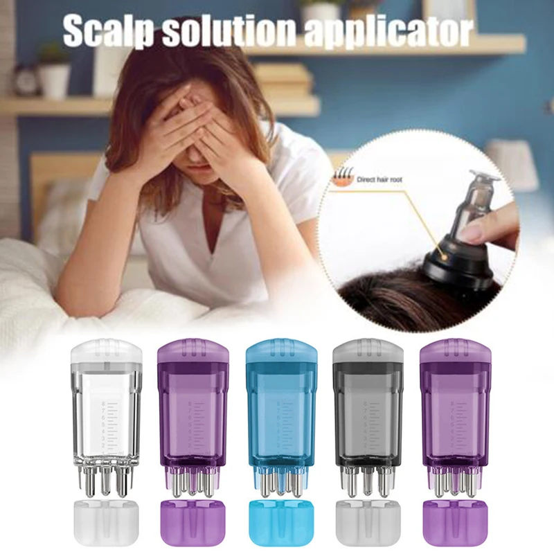 Hair Oil Applicator Bottle Scalp Applicator Liquid Comb For Hair Scalp Treatment Essential Oil Liquid Guiding Massager