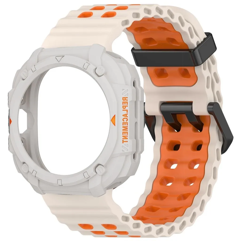 Premium Silicone Sport Band & Protective Case for 47mm Smartwatch - Durable Strap & Bracelet Cover