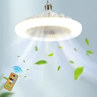 E27 Lamp Holder Universal Fan Light Bedroom Light Quiet Electric Fan Chandelier Control Led Study Dining Room Light 1