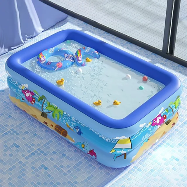 Summer Baby Inflatable Swimming Pool 120cm Large Framed Pools Garden Kids Baby Bath Bathtub Outdoor Indoor Water Game Party Toys
