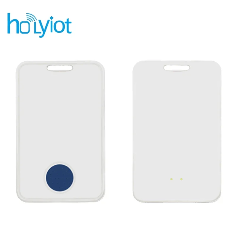 Holyiot IoT Location Ultra Thin Beacon Card Waterproof Low Energy Bluetooth 5.0 Hardware Rechargeable Ble IBeacon Sensor Id Card