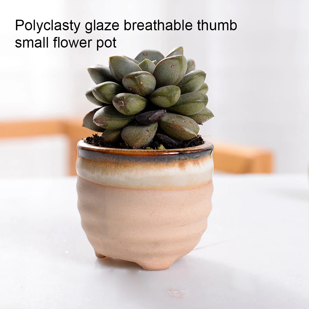 

6piece Ventilated Ceramic Pot For Flower - Easy To Clean And Wide Application Durable Flower Pot