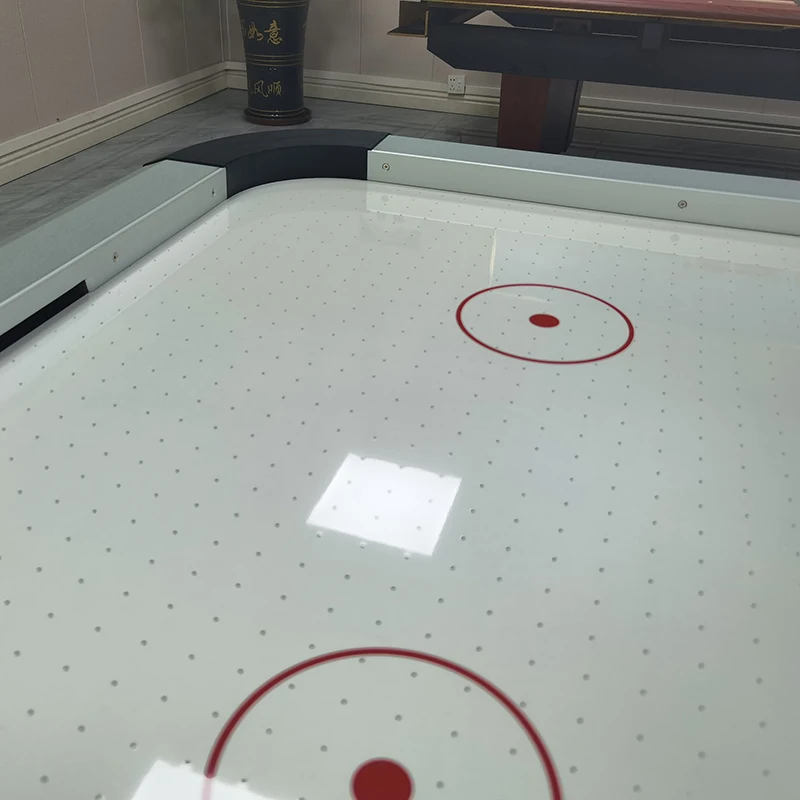 Deluxe stainless steel top table ice hockey table Standard adult air board game for senior clubhouse villas