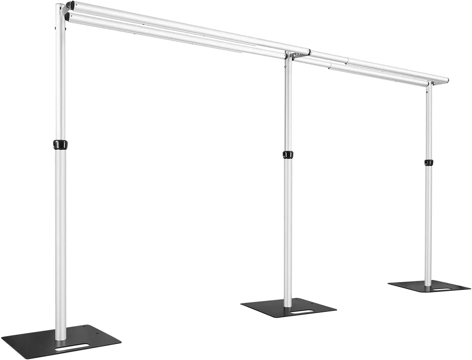 10x20ft Adjustable Dual Cross Bar Backdrop Stand Kit for Events Parties Weddings