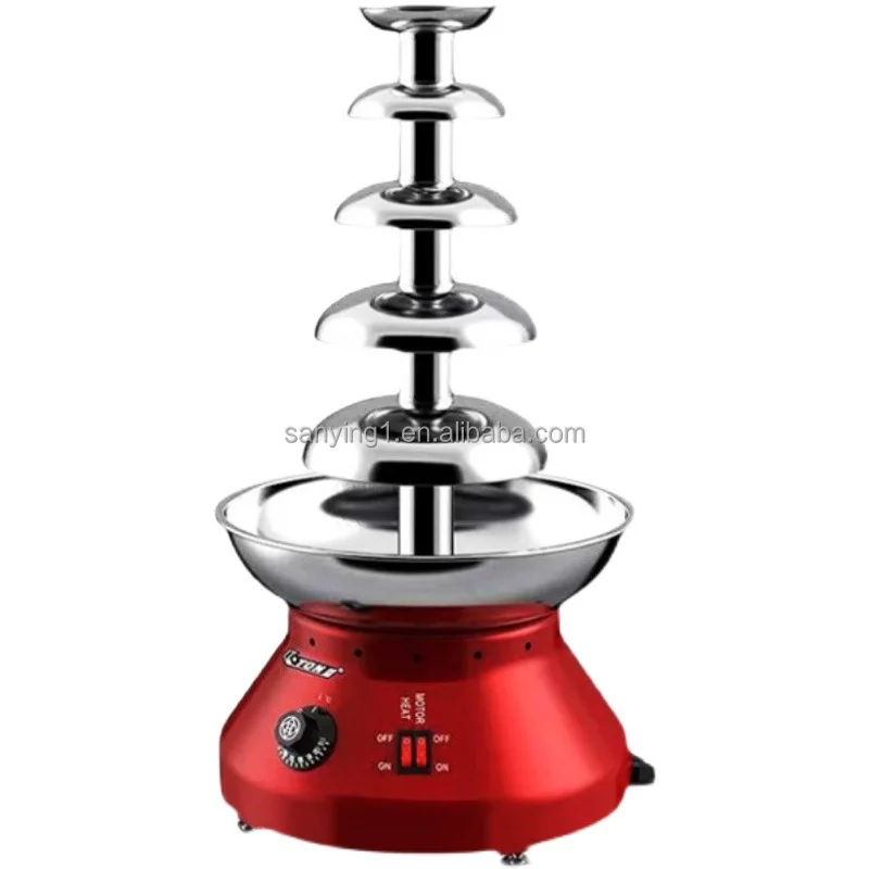 Description Picture 2 of itemSanying Commercial Chocolate Fountain Cascade Machine 5 Tie Chocolate Fondue Fountain Machine
