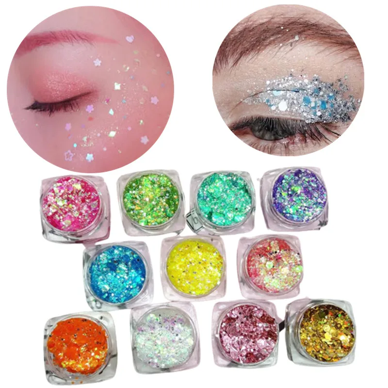 GlitterEyeshadowGelMakeupNailArtMermaidSequinsShimmerDiamond