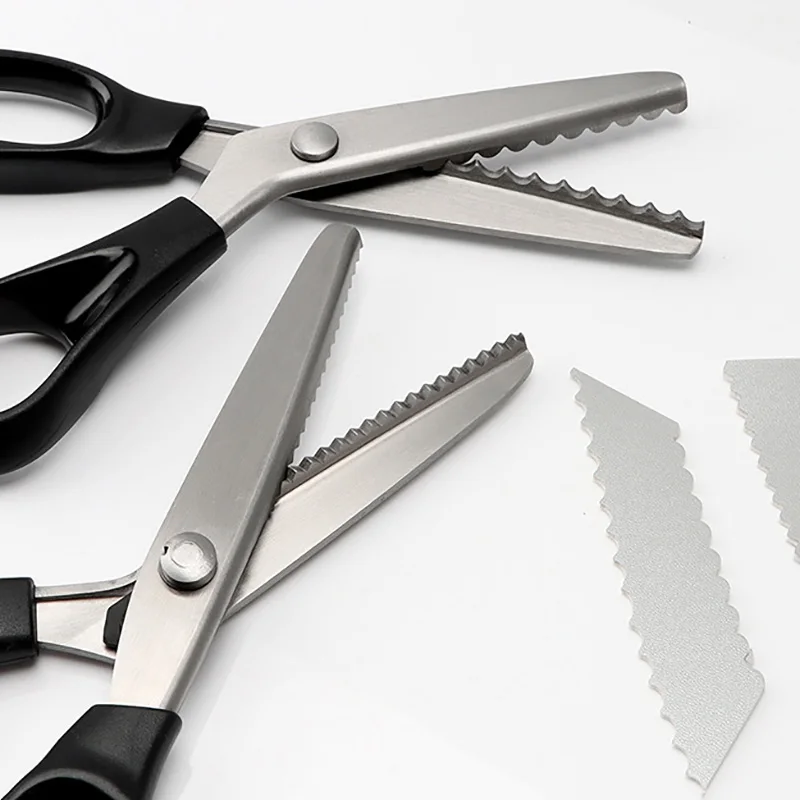 Stainless Steel Shears Lace Scissor Professional Dressmaking Zig Zag