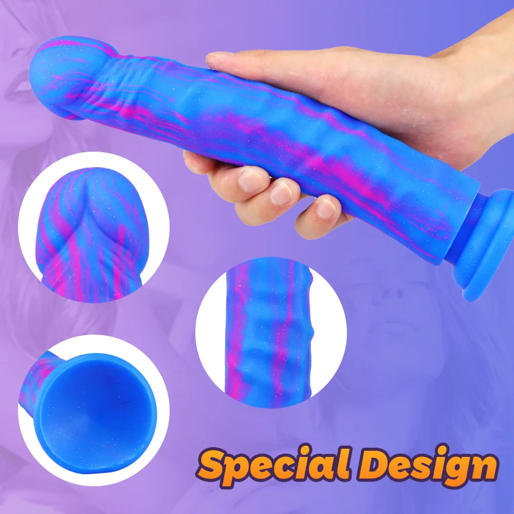 10inch Long Dragon Scale Simulated Flexible Dildo Realistic Fake Animal Skin-Friendly Penis Thick Soft Anal Butt Plug