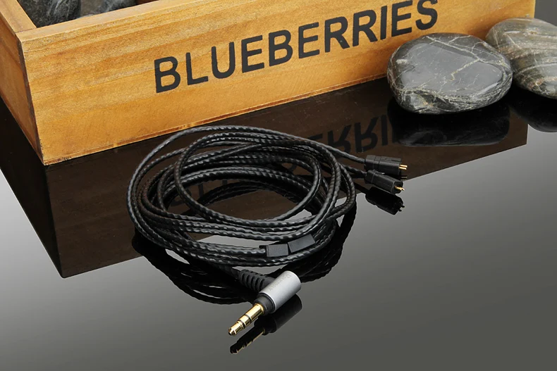 Cable De Audio Balanceado OCC Negro 2 5 4 4 3 5mm Para Auriculares UE 