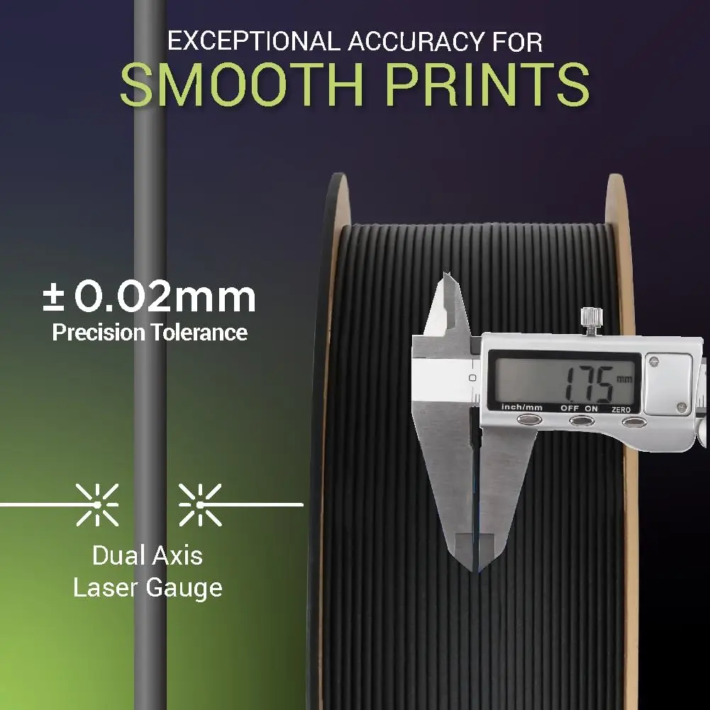 폴리메이커 파이버온 PPS-CF10 필라멘트 블랙 1.75mm 0.5kg, 극한의 내열성 - 파이버온 탄소섬유 강화 PPS