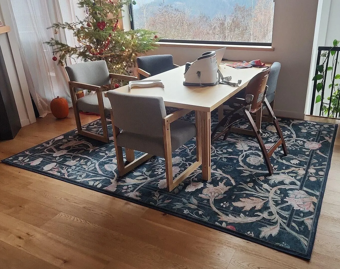 Fall Colorful Rugs- Machine Washable Living Room & Bedroom Rug