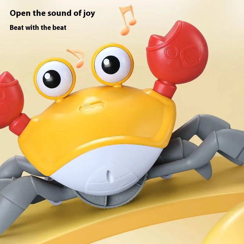 Dancing Crab Escape Crabs Baby Crawling Crab Musical Dancing Moving Toy Run Away Toy for Babies Crawling Interactive Toys Gift 2