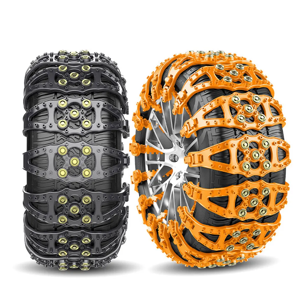 2PCS Snow Tire Chains Car Winter Tire Wheels Snow Chains Anti-skid Wheel Tyre Belt Winter Outdoor Emergency Tool