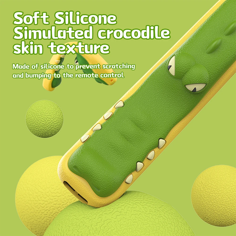 Silicone Case for Sony TV Remote Control X90L RMF-TX910U TX900C TX800C TX811D Cartoon Crocodile Protective Cover Eco-friendly silicone remote case silicone remote cover silicone remote sleeve remote controller cover silicone case protector