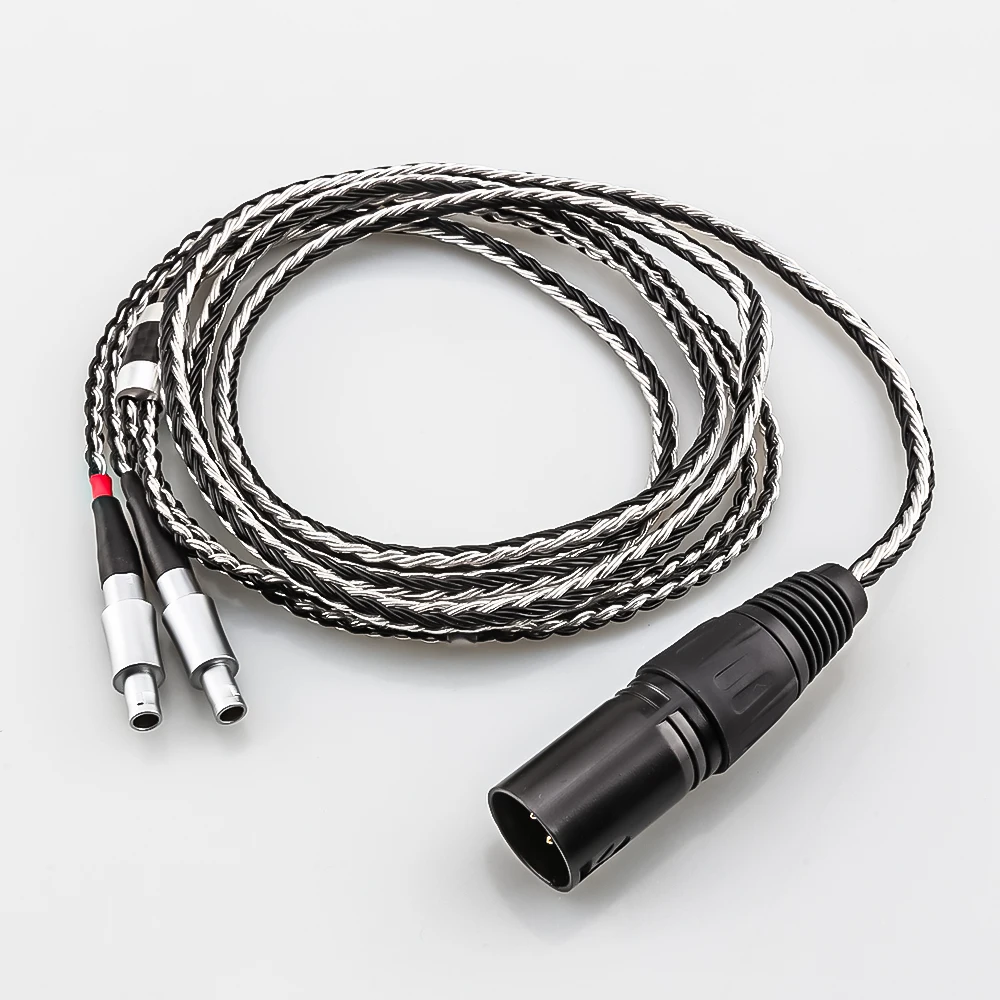 Nero Bianco Mix 4 Pin Xlr 4.4 2.5Mm 3.5 6.35 Jack 16 Core Per Cuffie Cavo Auricolare Per Sennheiser Hd 800 S Hd800 Hd800S