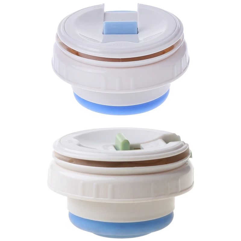 New Vacuum Insulated Water Bottle Covers Stopper Travel Mug Thermos Bottle Lids Flask Covers Plastic Material 4