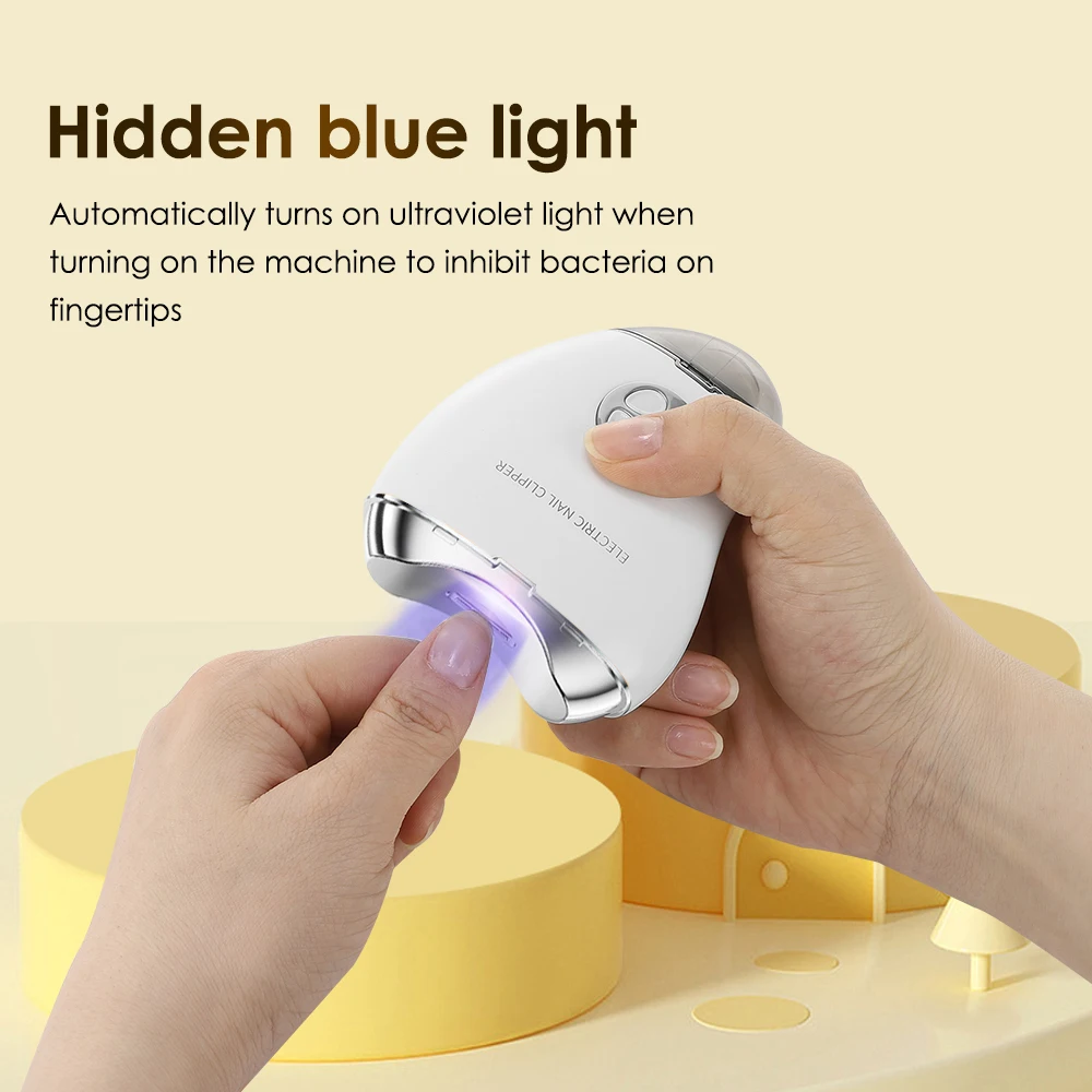 2in1 Electric Nail Grinding Polishing Toes Trimmer Manicure For Adult Baby Automatic Nails Clippers Grinder Finger Trimming Tool