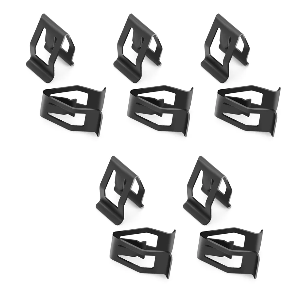 10 stuks zilverkleurige metalen fastener retainer dashboard trim clip