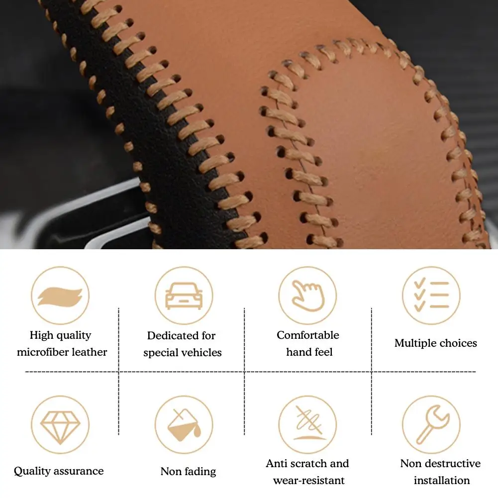 Collar Leather Car Gear Lever Cover for Geely Coolray Sx11 2022 2023 2024 Shift Knob Protector Pad Decoration Auto Modify Kit