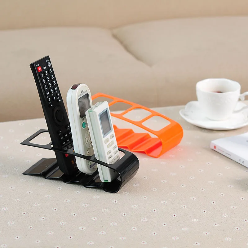 Organizzatore per Telecomandi a 4 Scomparti, Portaoggetti Creativo da Scrivania, Supporto in Plastica Multiuso per Scrivania - immagine 3