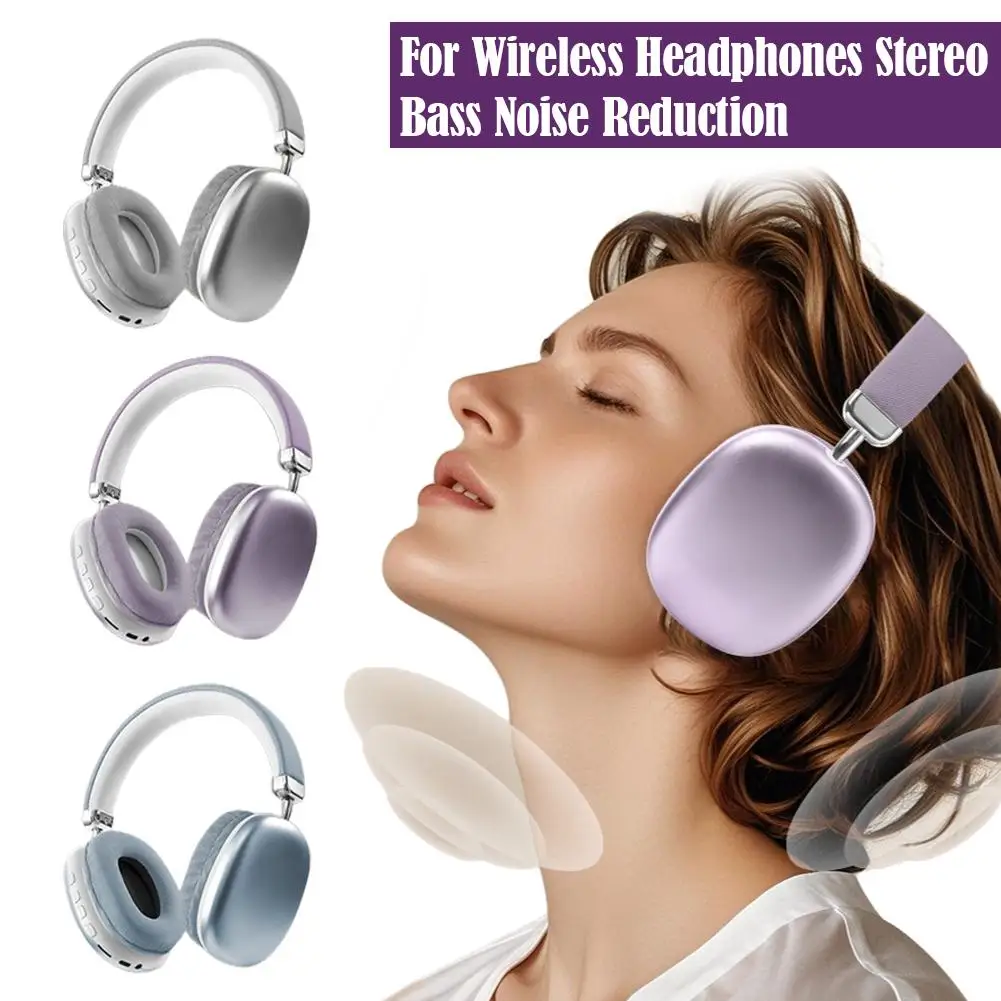 Wireless Headphones Bluetooth Active Noise Cancellation HIFI Stereo Surround Bass Noise Reduction Earphone For Music & Game L0H4 4