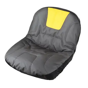 범용 라이딩 잔디 예초기 시트 커버, 트랙터 시트 패딩 컴포트 패드, 스토리지 메쉬 파우치, 무거운 농장 차량 트랙터 예초기