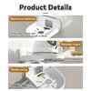 1/2Pcs Self Adhesive Security Camera Wall Mounting Bracket Punch-Free Acrylic Surveillance Camera Holder Shelf for Baby Monitors 5