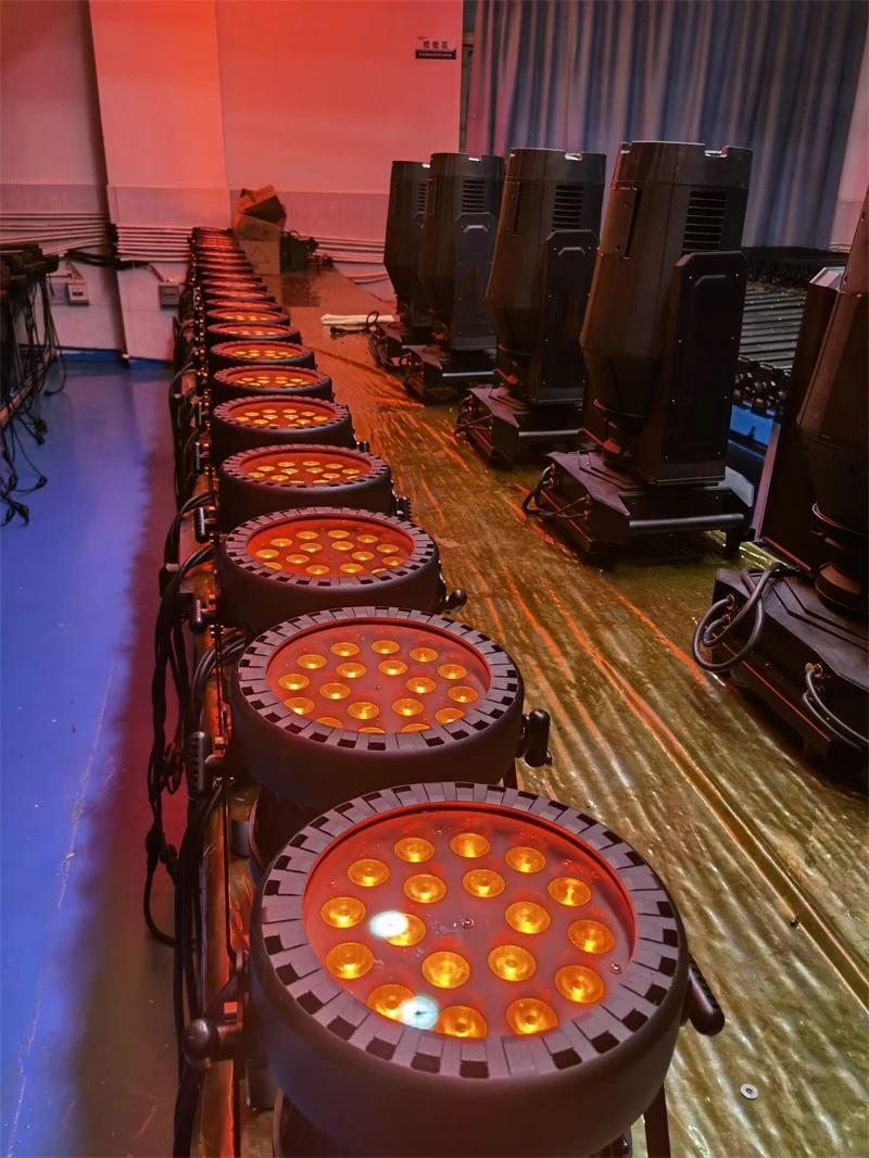 4 pieces waterproof stage night club party 18x10W 4in1 rgbw dmx IP65 led par lig
