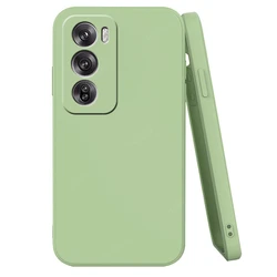Liquid Silicone TPU Soft Phone Case Cover - Enhanced Protection and Style for Reno 12 Pro Global (Green)